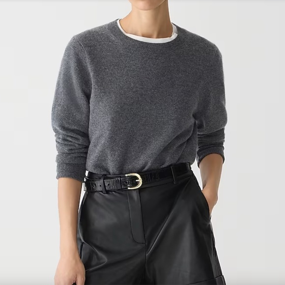 J Crew Cashmere Classic-Fit Crewneck Sweater - Picture 7 of 8